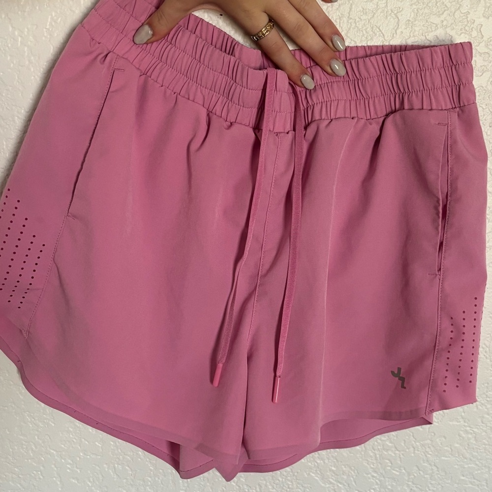 Pink joy lab running shorts, built in undies